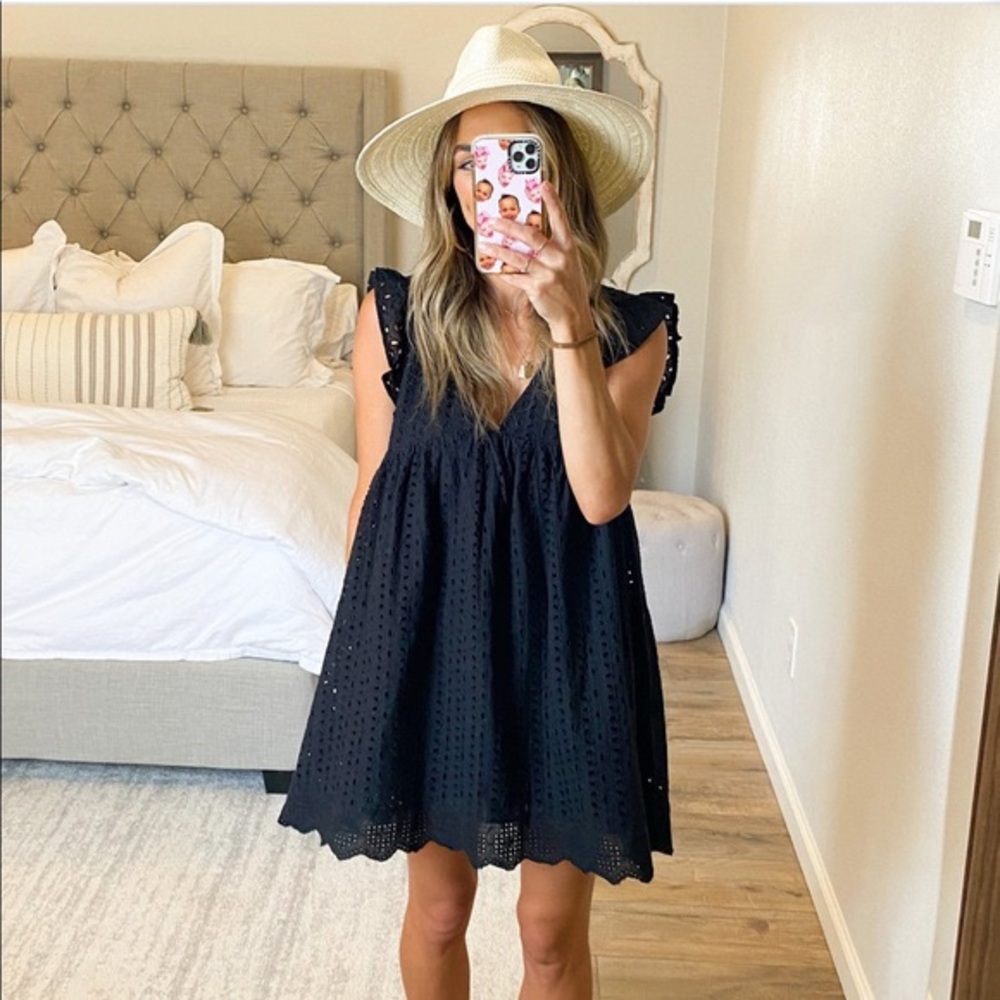 Talulah Eyelet Babydoll Romper